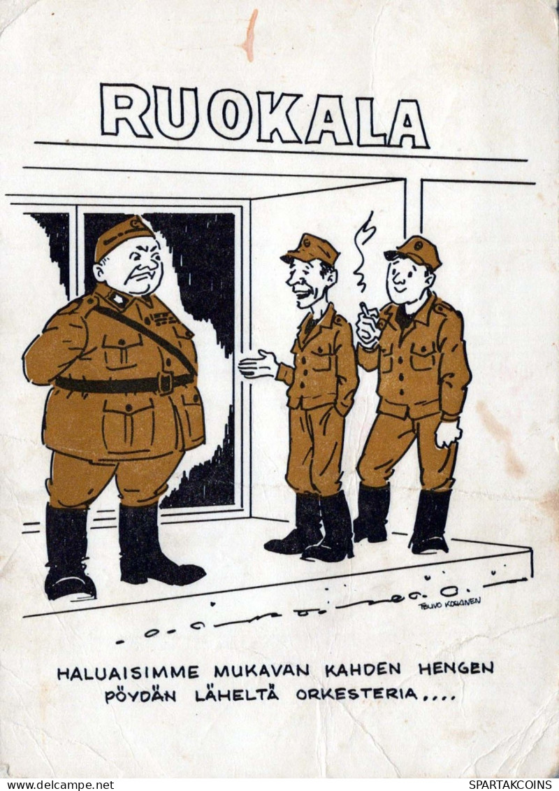 SOLDATI UMORISMO Militaria Vintage Cartolina CPSM #PBV952.IT - Humor