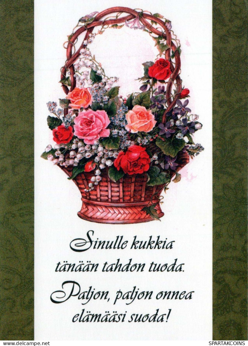 FIORI Vintage Cartolina CPSM #PBZ618.IT - Flowers