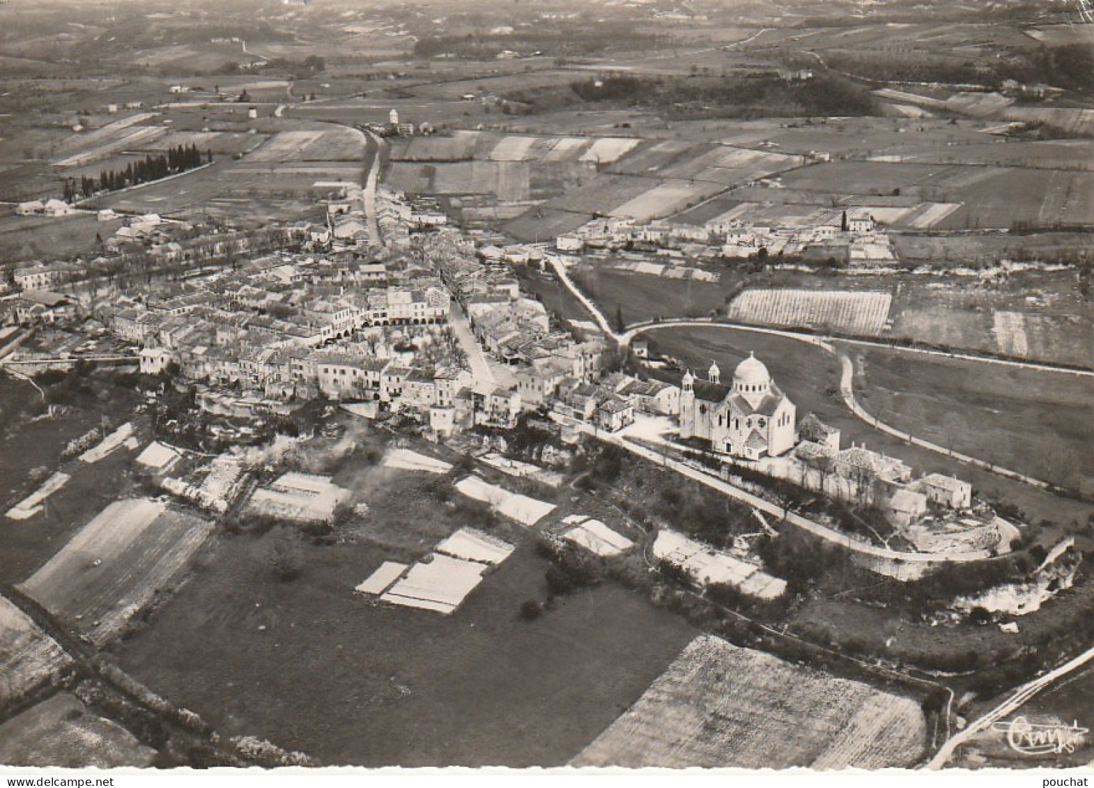 EP 14 -(46) CASTELNAU MONTRATIER  -  VUE GENERALE AERIENNE   -  2 SCANS - Andere & Zonder Classificatie