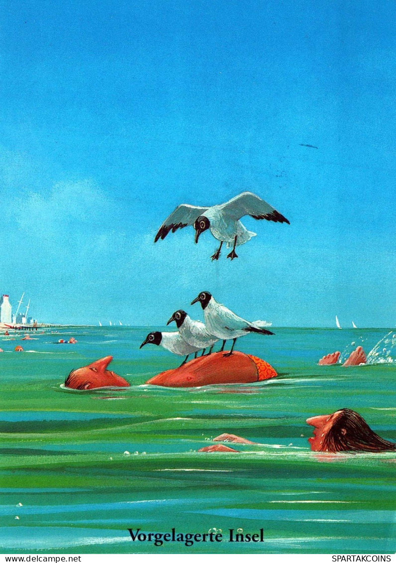 UCCELLO Animale Vintage Cartolina CPSM #PBR548.IT - Vogels
