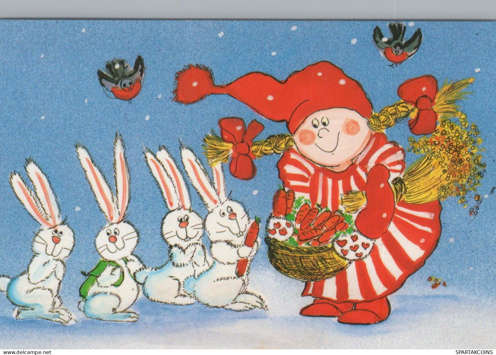 Buon Anno Natale BAMBINO Vintage Cartolina CPSM #PBM266.IT - New Year