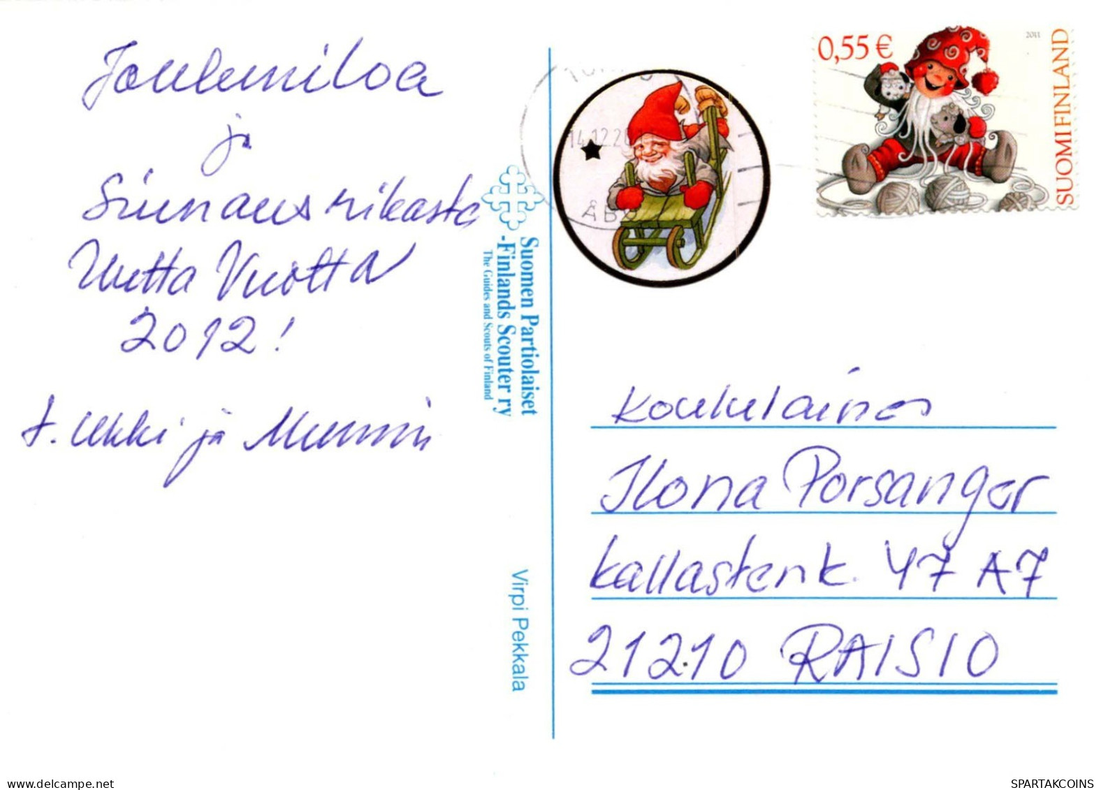 Buon Anno Natale BAMBINO Vintage Cartolina CPSM #PBM266.IT - New Year