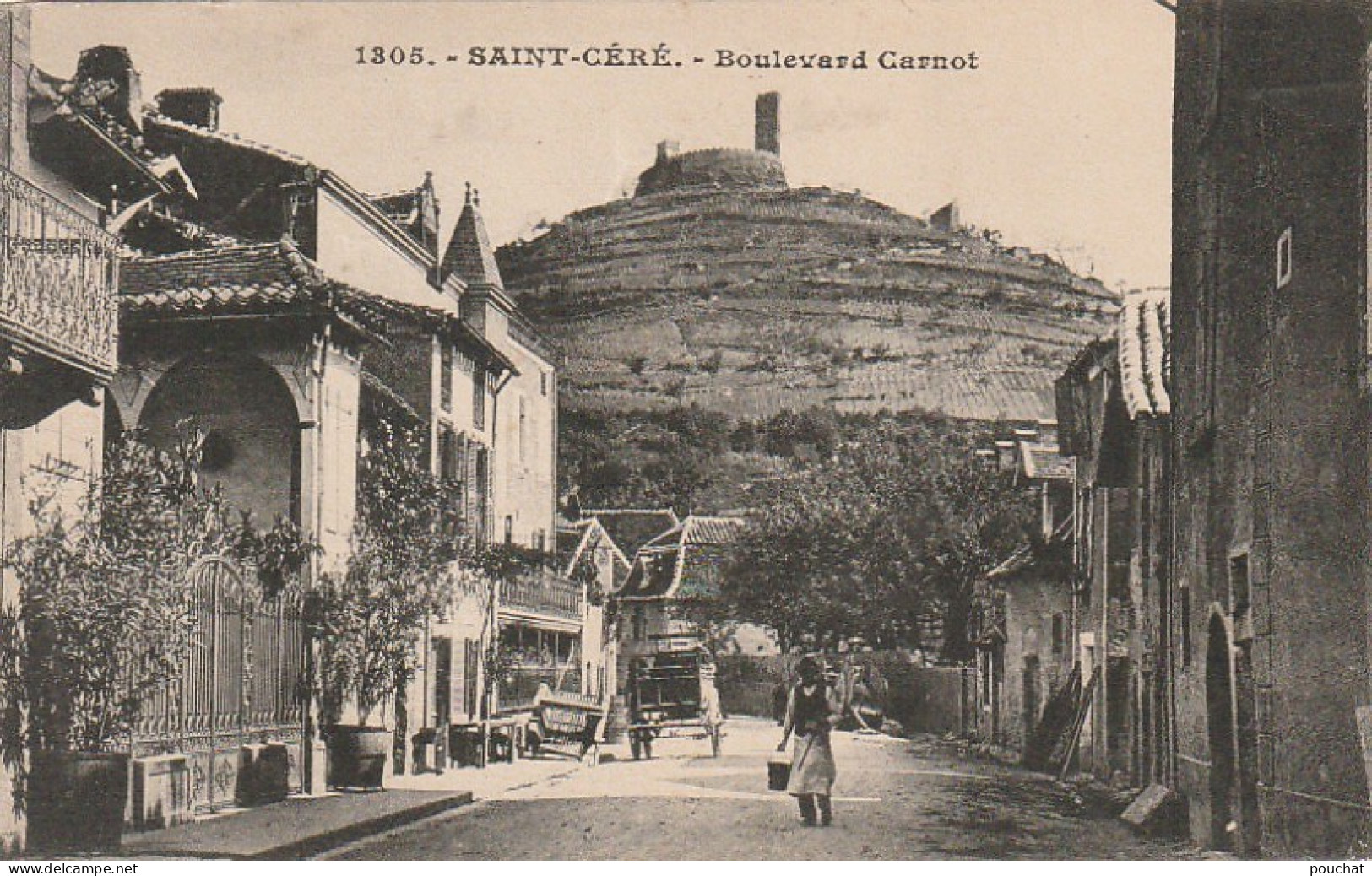 EP 15 -(46) SAINT CERE  -  BOULEVARD CARNOT - ANIMATION - 2  SCANS - Saint-Céré