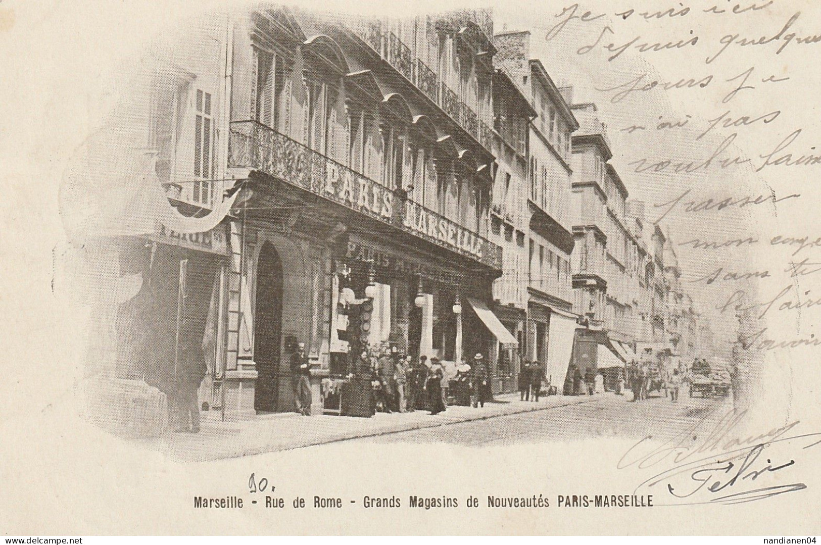 CPA - 13 - Marseille - Rue De Rome - Magasin Paris-Marseille - Canebière, Centre Ville