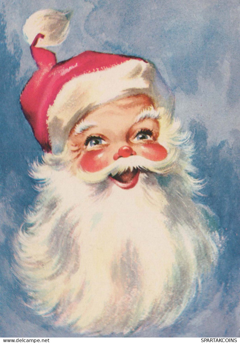 BABBO NATALE Buon Anno Natale Vintage Cartolina CPSM #PBL360.IT - Santa Claus