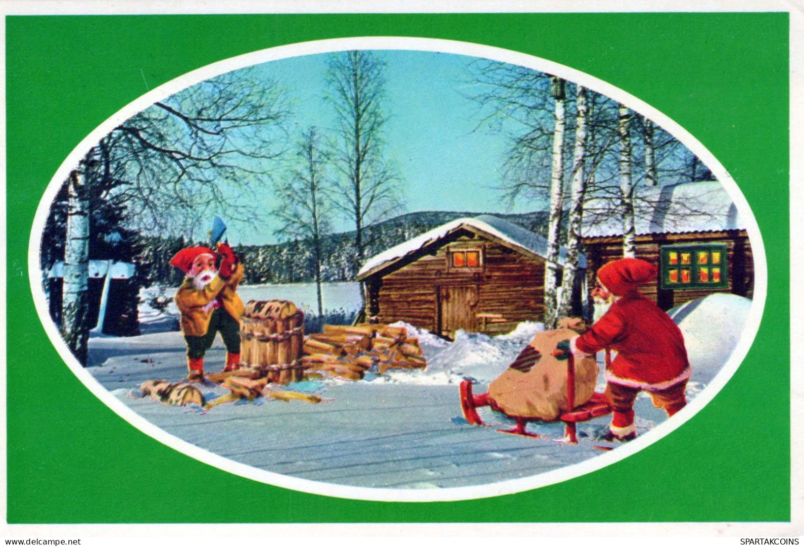 Buon Anno Natale GNOME Vintage Cartolina CPSM #PBB047.IT - New Year