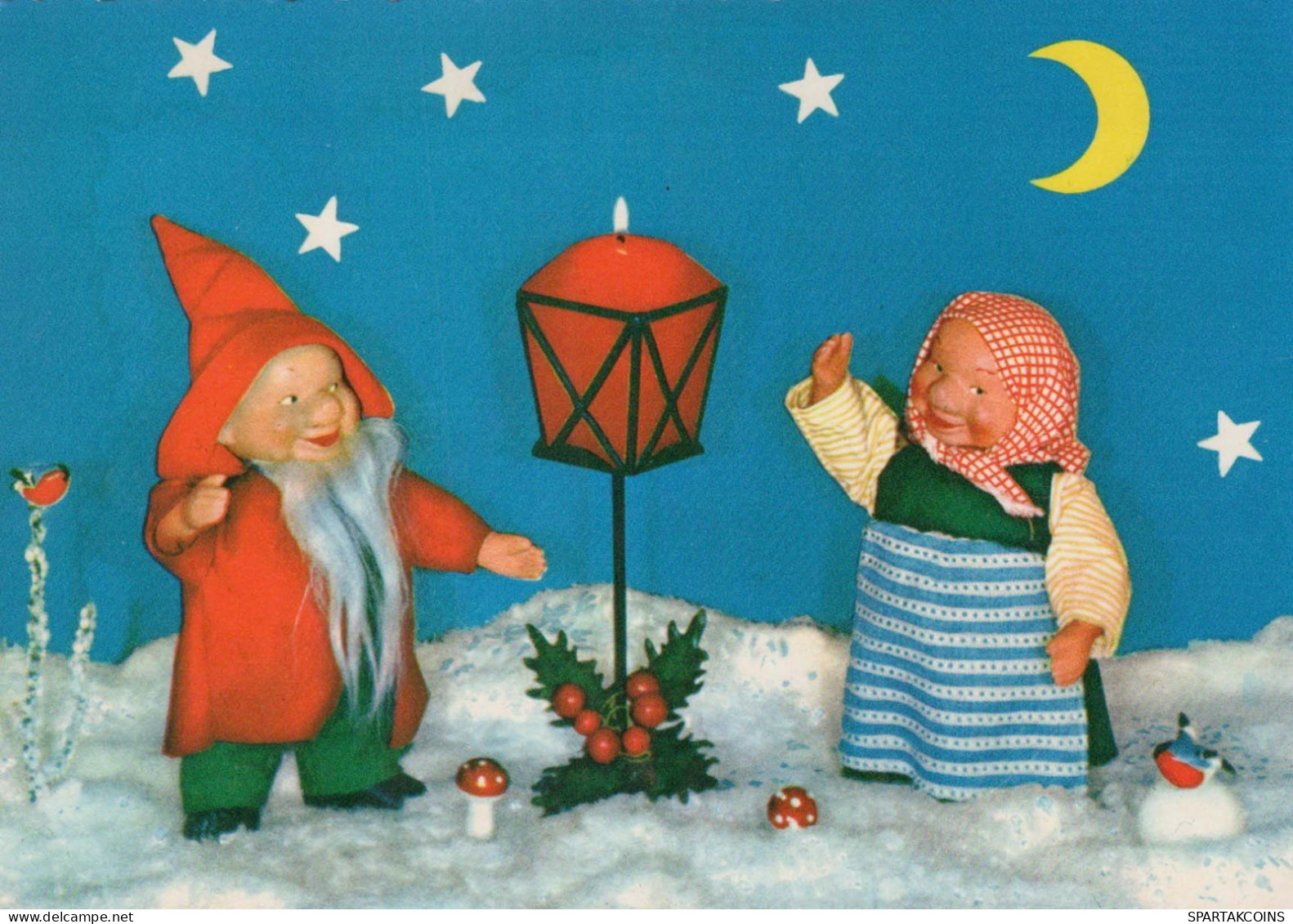 Buon Anno Natale GNOME Vintage Cartolina CPSM #PBA981.IT - Nouvel An