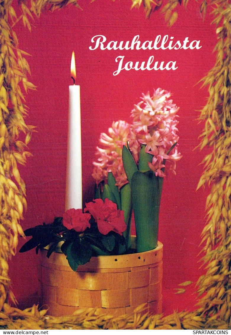 Buon Anno Natale CANDELA Vintage Cartolina CPSM #PBA349.IT - Nieuwjaar