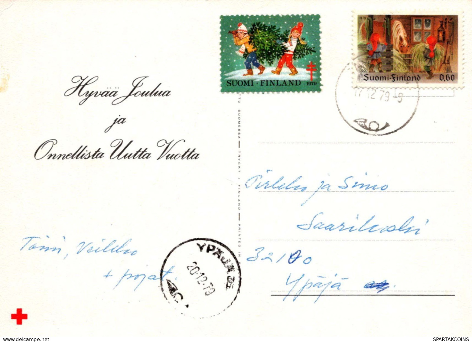 Buon Anno Natale BAMBINO Vintage Cartolina CPSM #PAZ852.IT - New Year