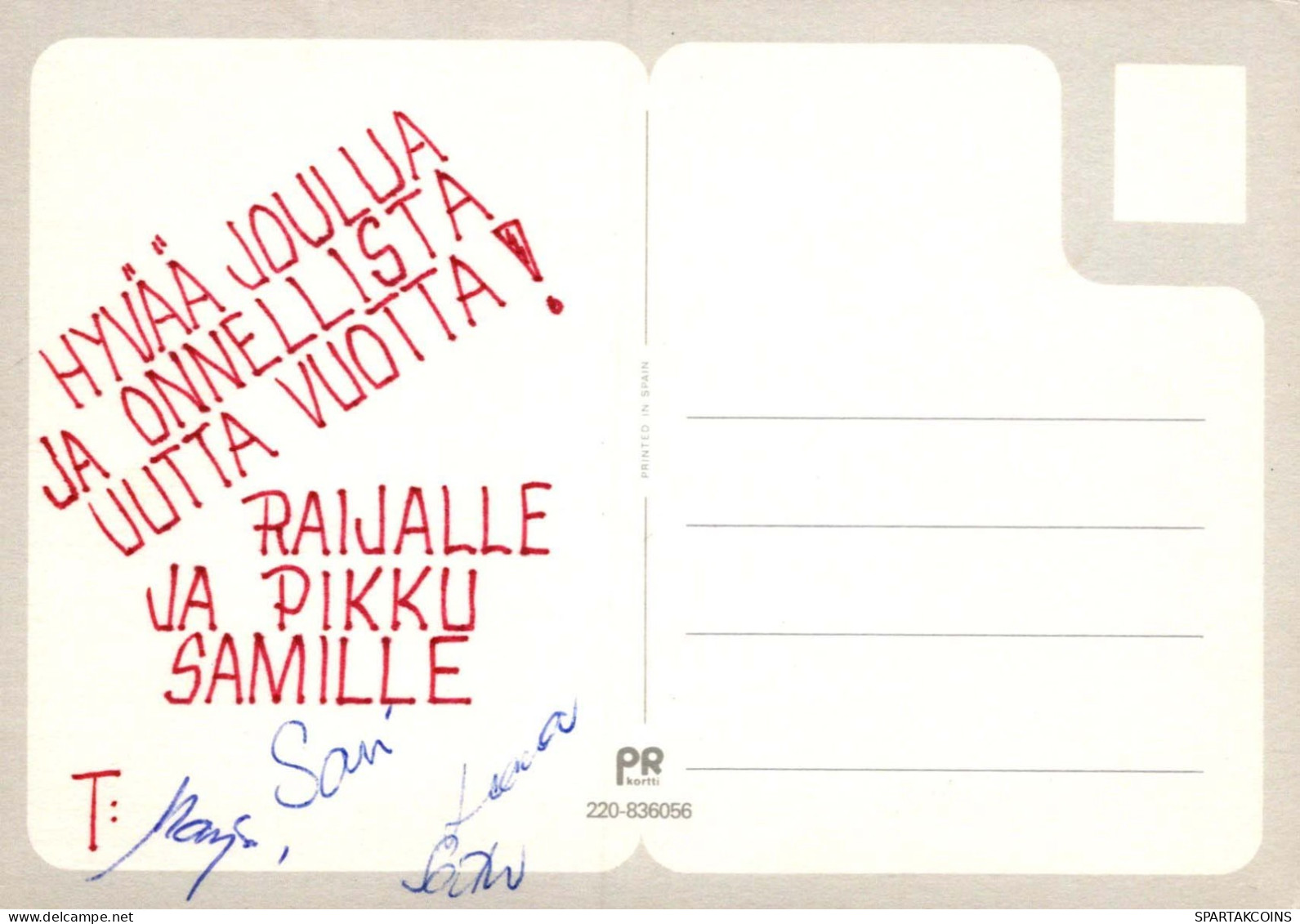 Buon Anno Natale BAMBINO Vintage Cartolina CPSM #PAY766.IT - Nouvel An