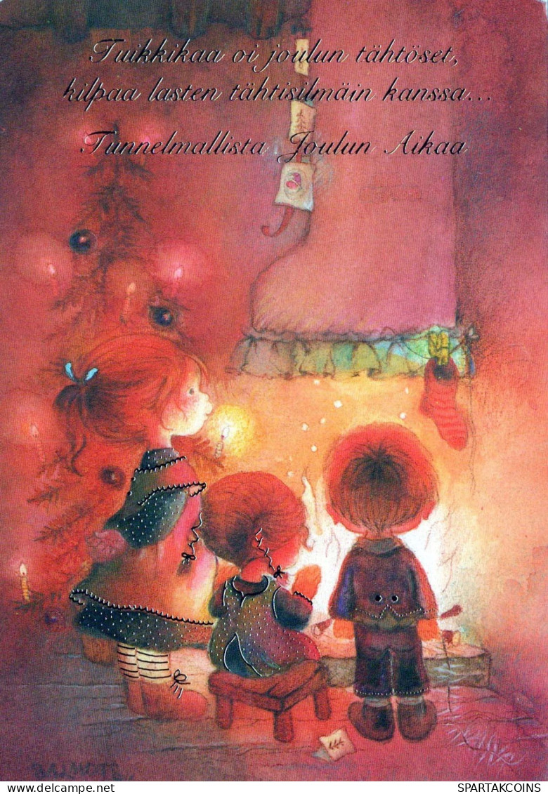 Buon Anno Natale BAMBINO Vintage Cartolina CPSM #PAY766.IT - Neujahr