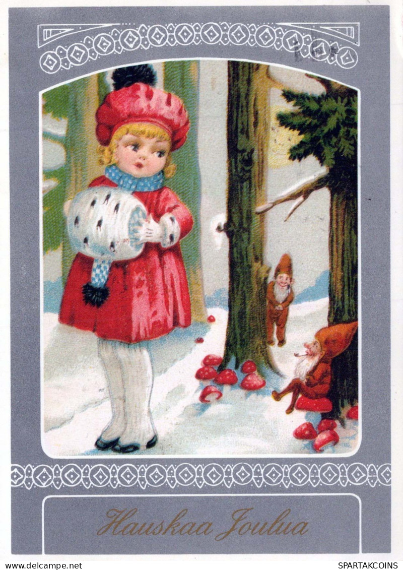 Buon Anno Natale BAMBINO Vintage Cartolina CPSM #PAY699.IT - New Year