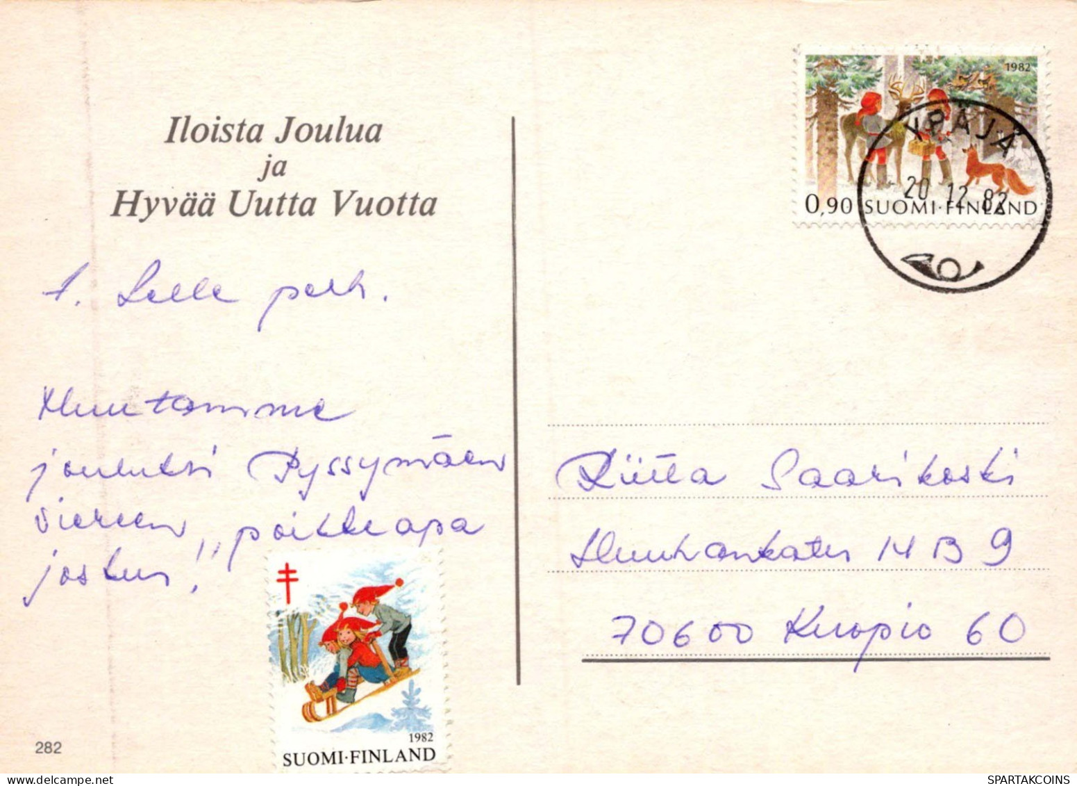 Buon Anno Natale BAMBINO Vintage Cartolina CPSM #PAY889.IT - New Year