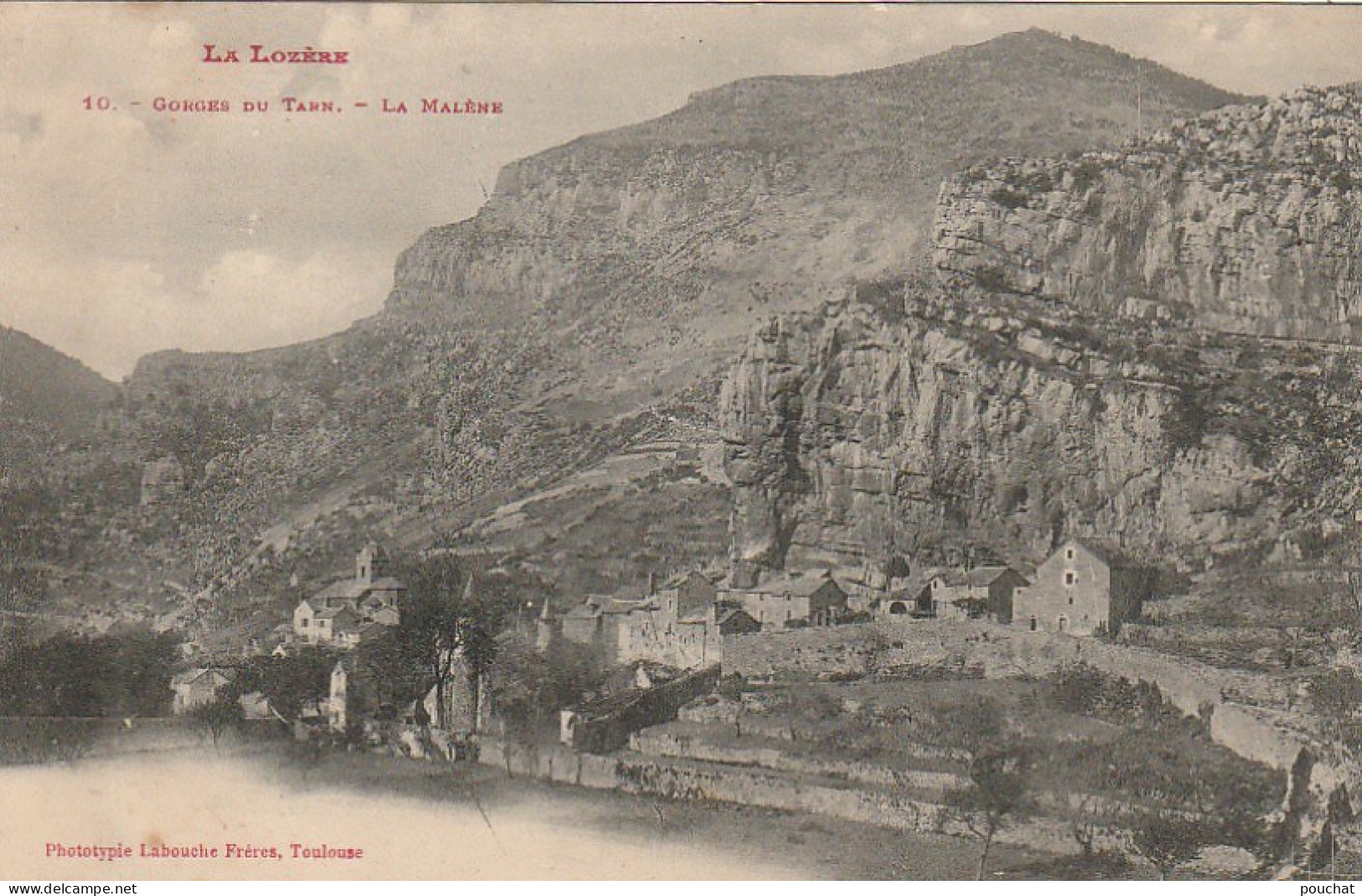 EP 17 -(48) LES GORGES DU TARN  -   LA MALENE - VUE GENERALE -  2 SCANS - Andere & Zonder Classificatie