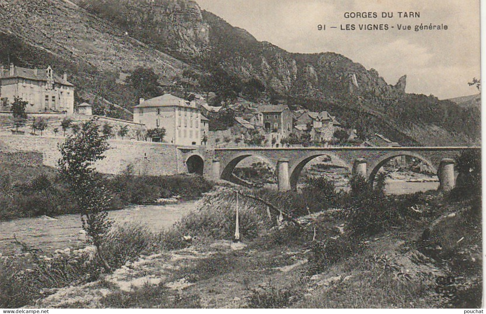 EP 17 -(48) LES GORGES DU TARN  -   LES VIGNES  -  VUE GENERALE  -  2 SCANS - Gorges Du Tarn