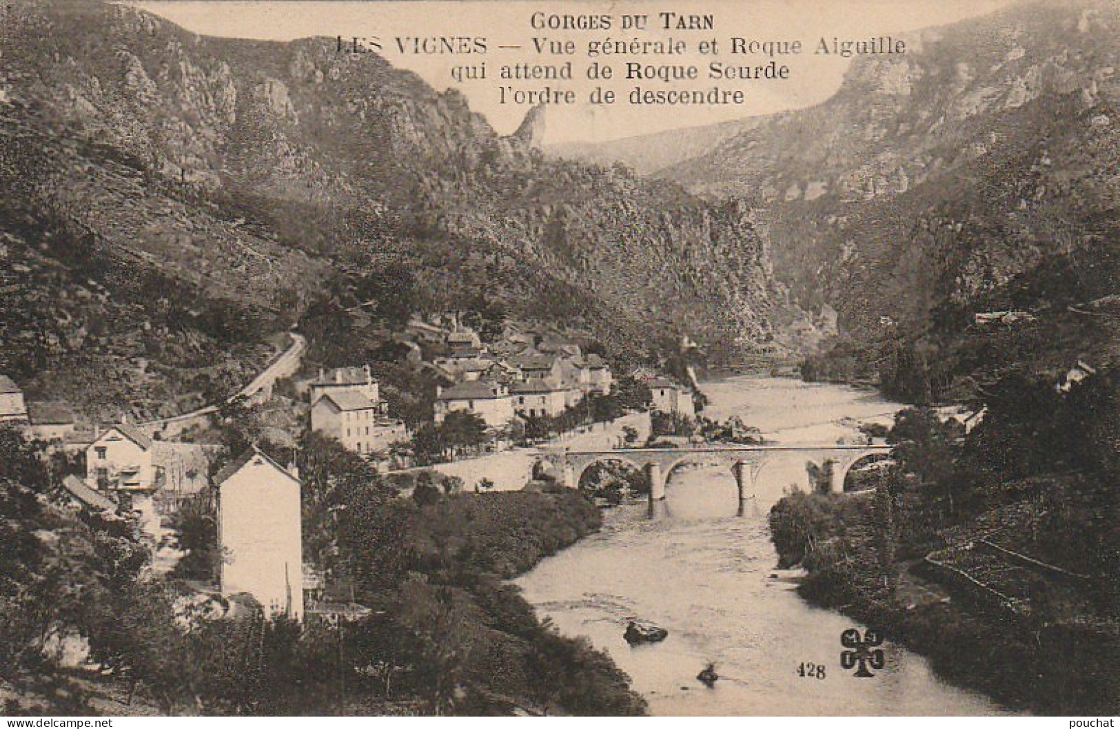 EP 17 -(48) GORGES DU TARN  - LES VIGNES - VUE GENERALE -  2 SCANS - Gorges Du Tarn