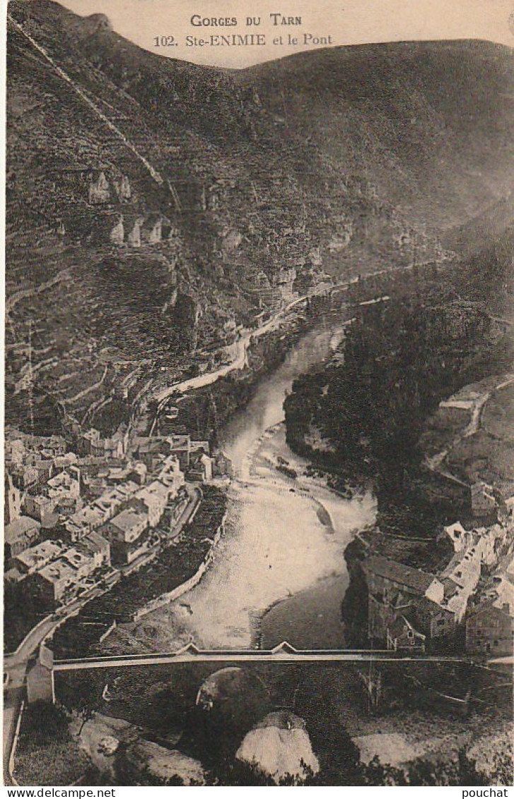 EP 17 -(48) GORGES DU TARN -  STE ENIMIE ET LE PONT   -  2 SCANS - Gorges Du Tarn