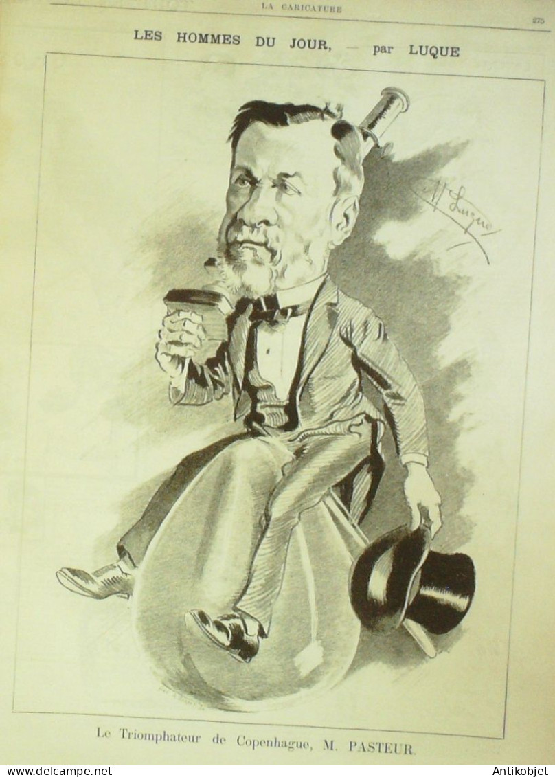 La Caricature 1884 N°243 Loterie Nationale Robida Pasteur Par Luque Trock - Magazines - Before 1900
