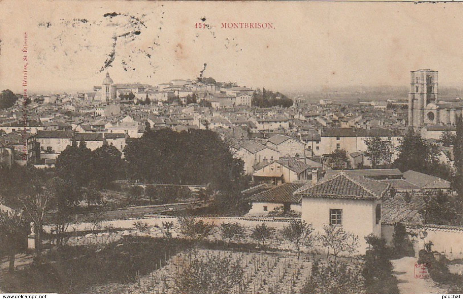 EP 1  -(42) MONTBRISON  - VUE  GENERALE   - 2 SCANS - Montbrison