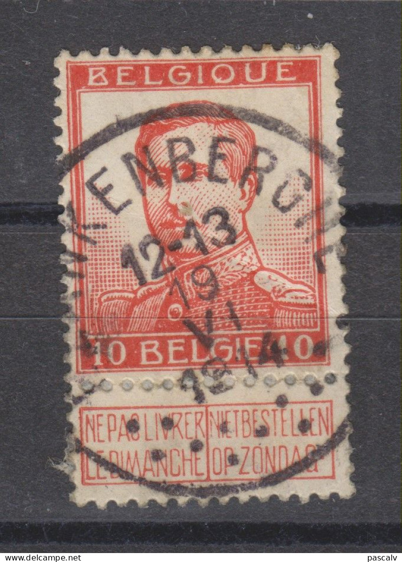 COB 123 Oblitération Centrale BLANKENBERGHE - 1912 Pellens