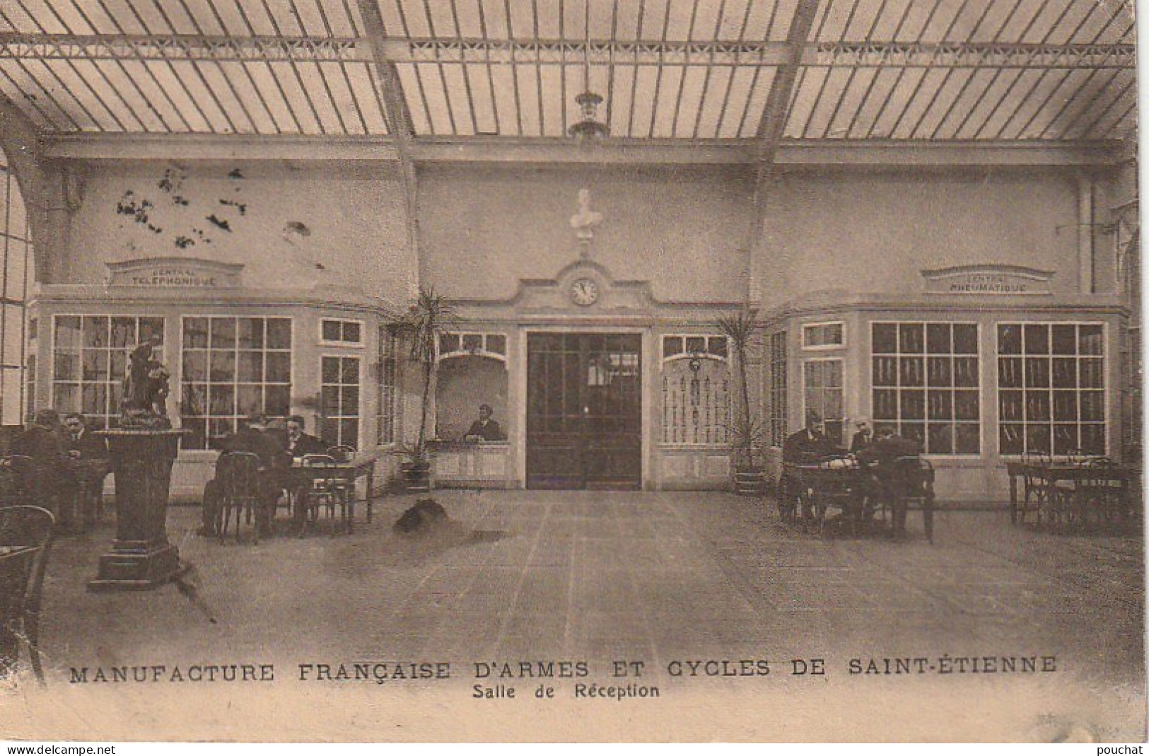 EP 2 -(42) MANUFACTURE D' ARMES  ET CYCLES DE SAINT ETIENNE  -  SALLE DE RECEPTION - CARTE COMMANDE- 2 SCANS - Saint Etienne