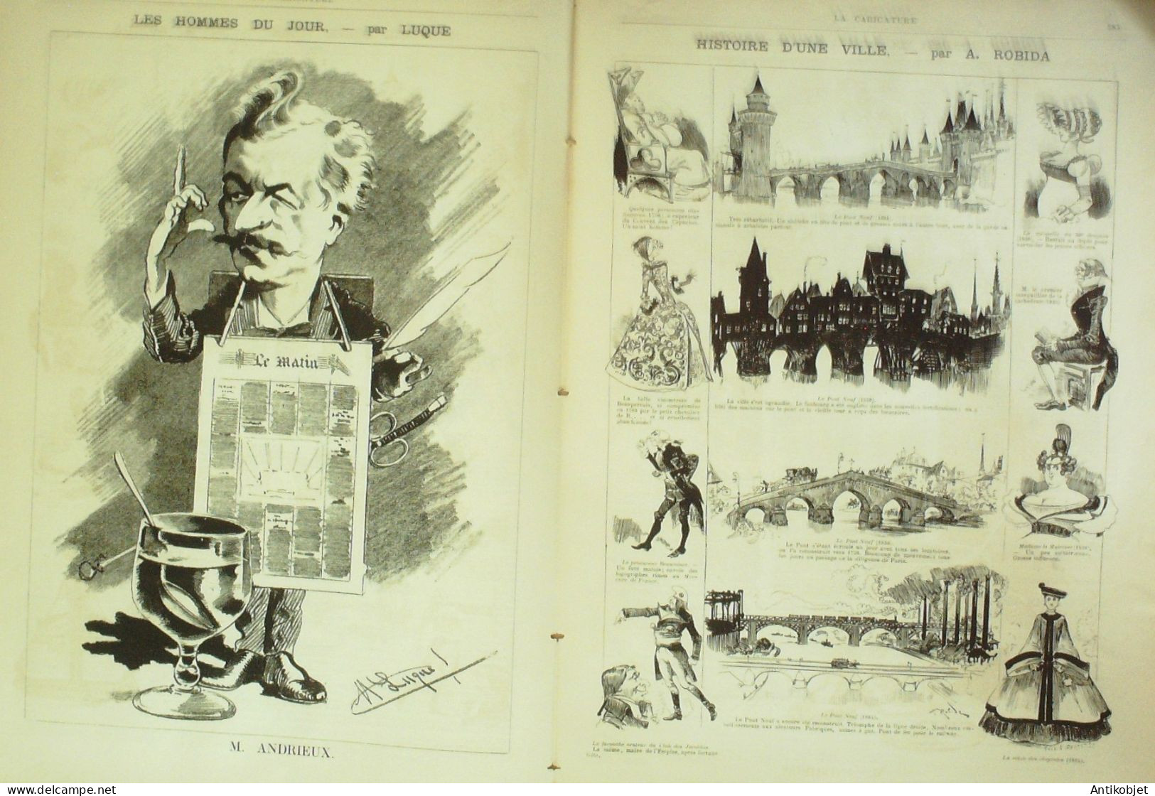 La Caricature 1884 N°244 Casino Job Début Malheureux Caran D'Ache Andrieux Par Luque - Magazines - Before 1900