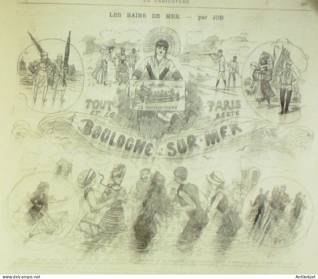 La Caricature 1884 N°244 Casino Job Début Malheureux Caran D'Ache Andrieux Par Luque - Magazines - Before 1900