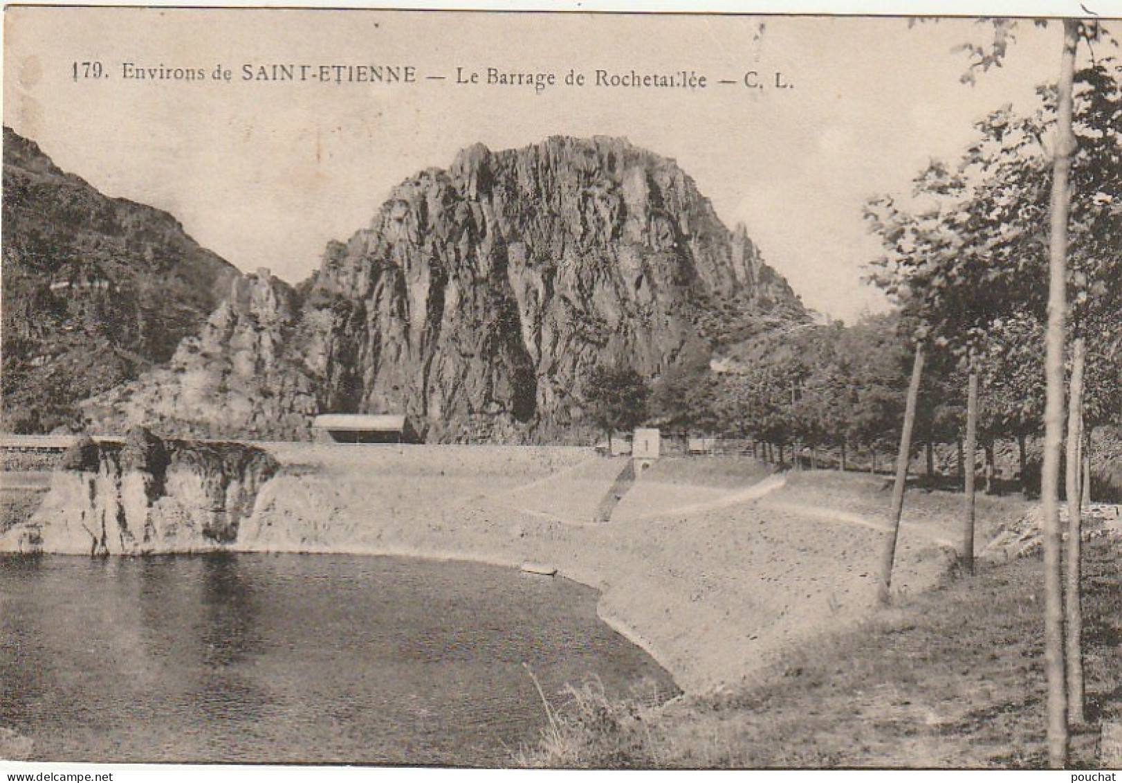 EP 2 -(42) ENVIRONS DE SAINT ETIENNE -  LE BARRAGE DE ROCHETAILLEE  - 2 SCANS - Rochetaillee