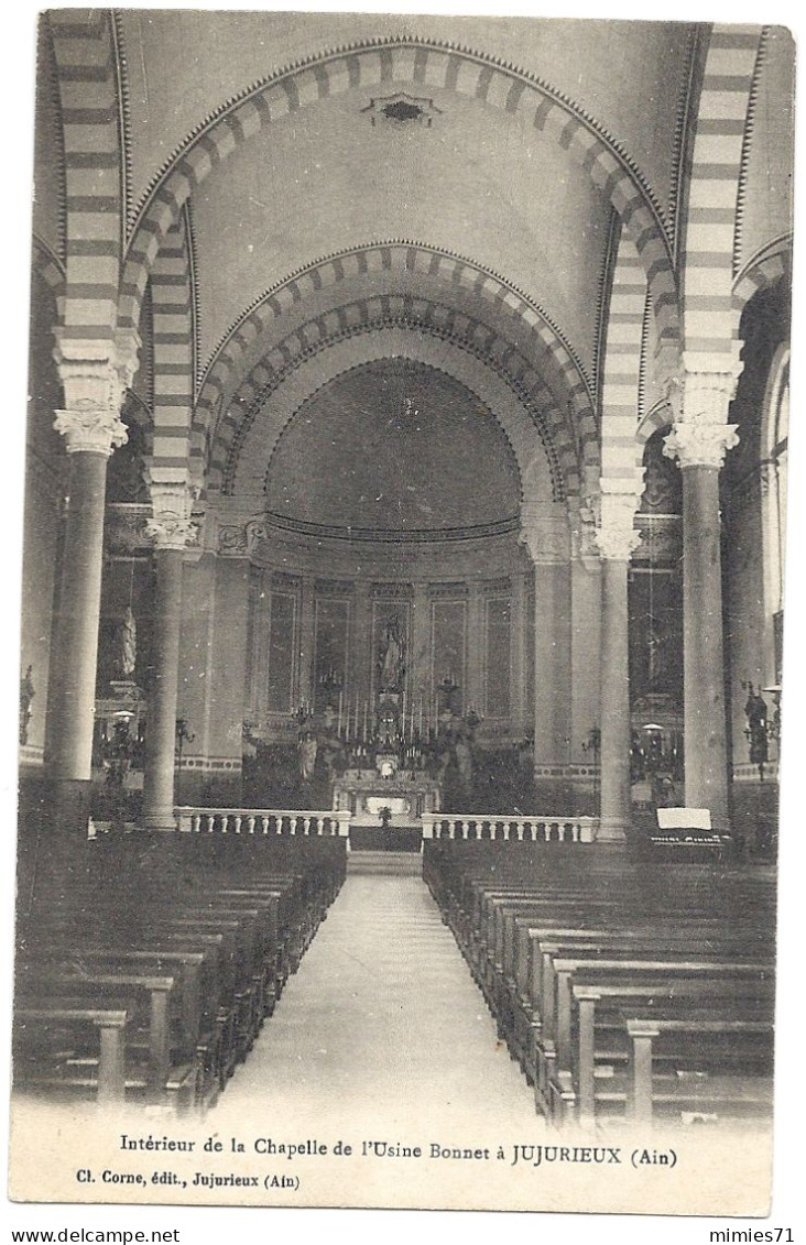 CPA  JUJURIEUX Interieur De La Chapelle De L'Usine Bonnet - Non Classés