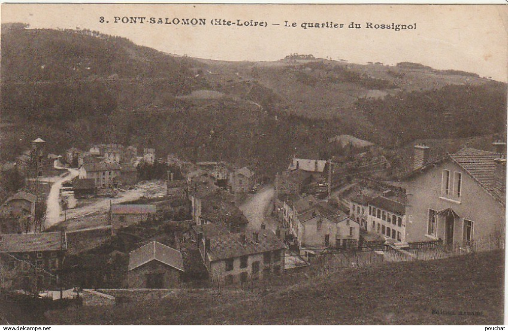 EP 3 -(43) PONT SALOMON  -  LE QUARTIER DU ROSSIGNOL - VUE GENERALE -  2 SCANS - Autres & Non Classés