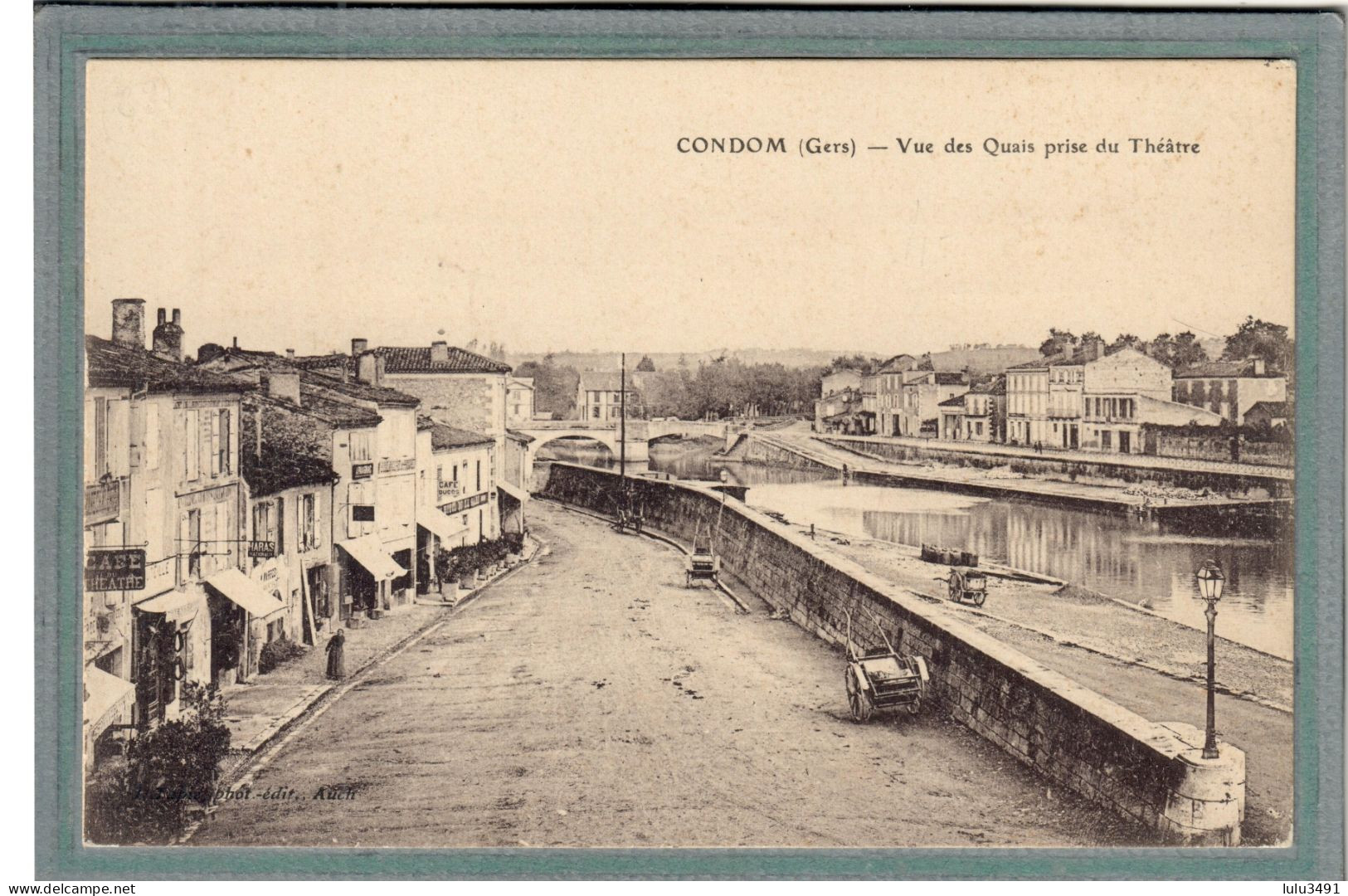 CPA (32) CONDOM - Aspect Des Quais, Vue Prise Du Théâtre - Années 20 - Condom