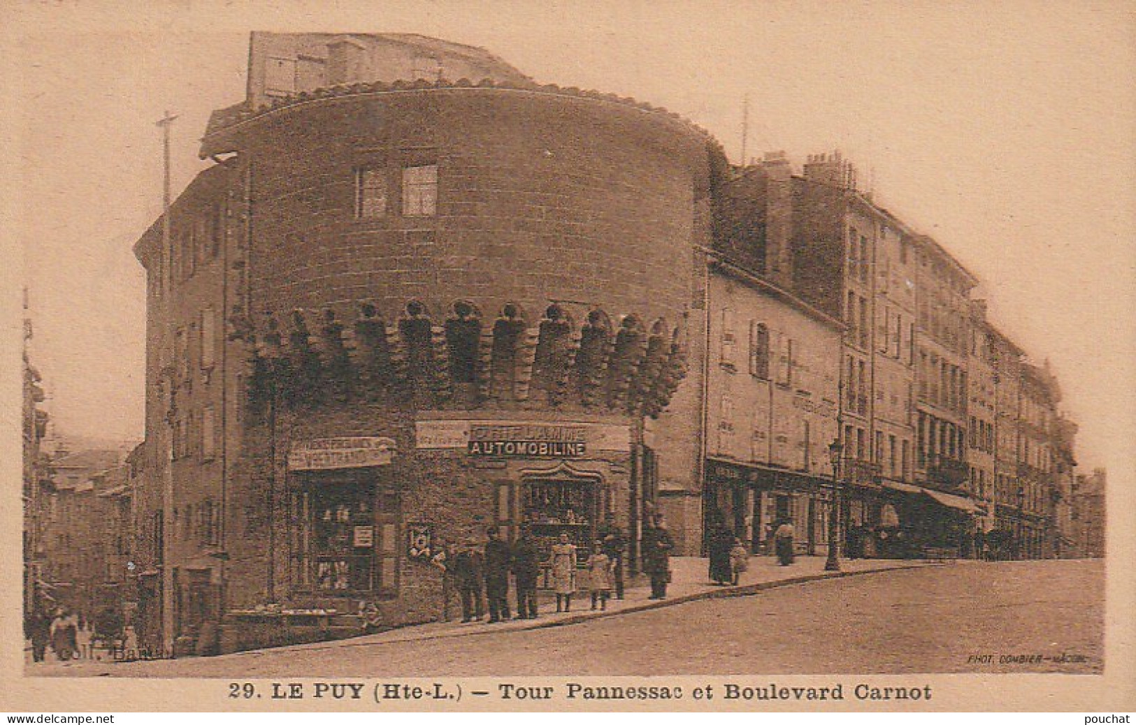 EP 3 -(43) LE PUY - TOUR PANNESSAC ET BOULEVARD CARNOT - ANIMATION  - PUBLICITE ESSENCE AUTOMOBILINE   - 2 SCANS - Le Puy En Velay