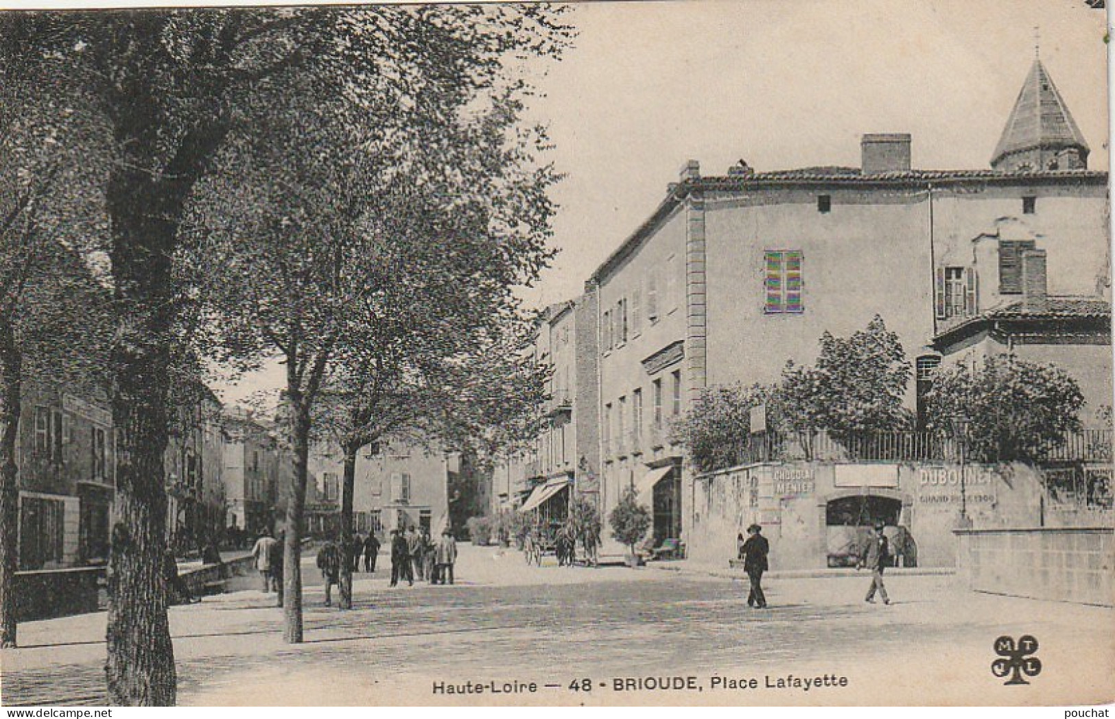 EP 3 -(43) BRIOUDE  , PLACE LAFAYETTE  -  ANIMATION- 2 SCANS - Brioude