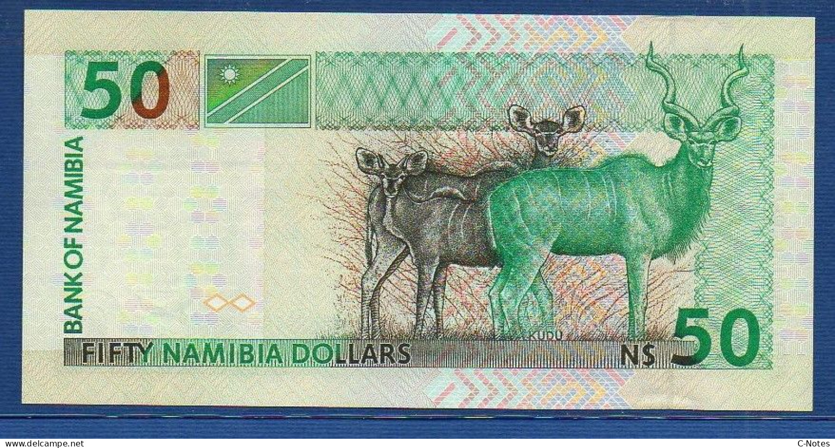 NAMIBIA - P. 7 – 50 Namibia Dollars ND, UNC, S/n P2267507  - 7 Digits Serial - Namibië