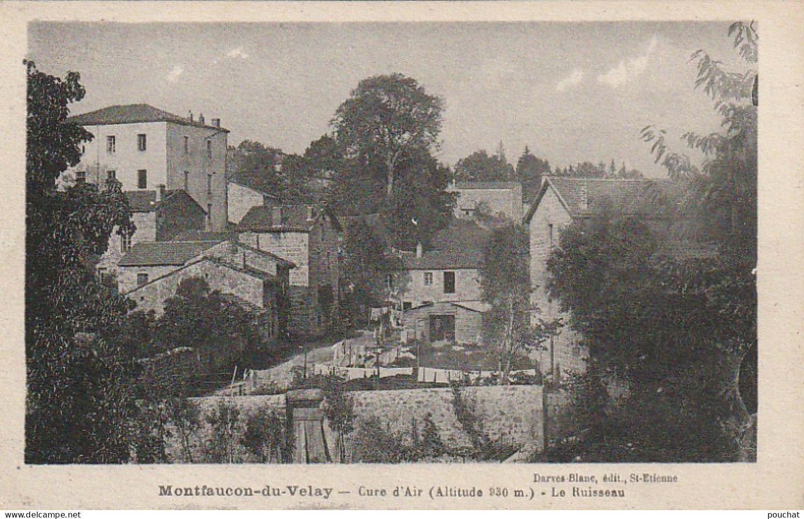 EP 4 -(43) MONTFAUCON DU VELAY  -  LE RUISSEAU - EDIT. DARVES BLANC , ST ETIENNE  - 2 SCANS - Montfaucon En Velay