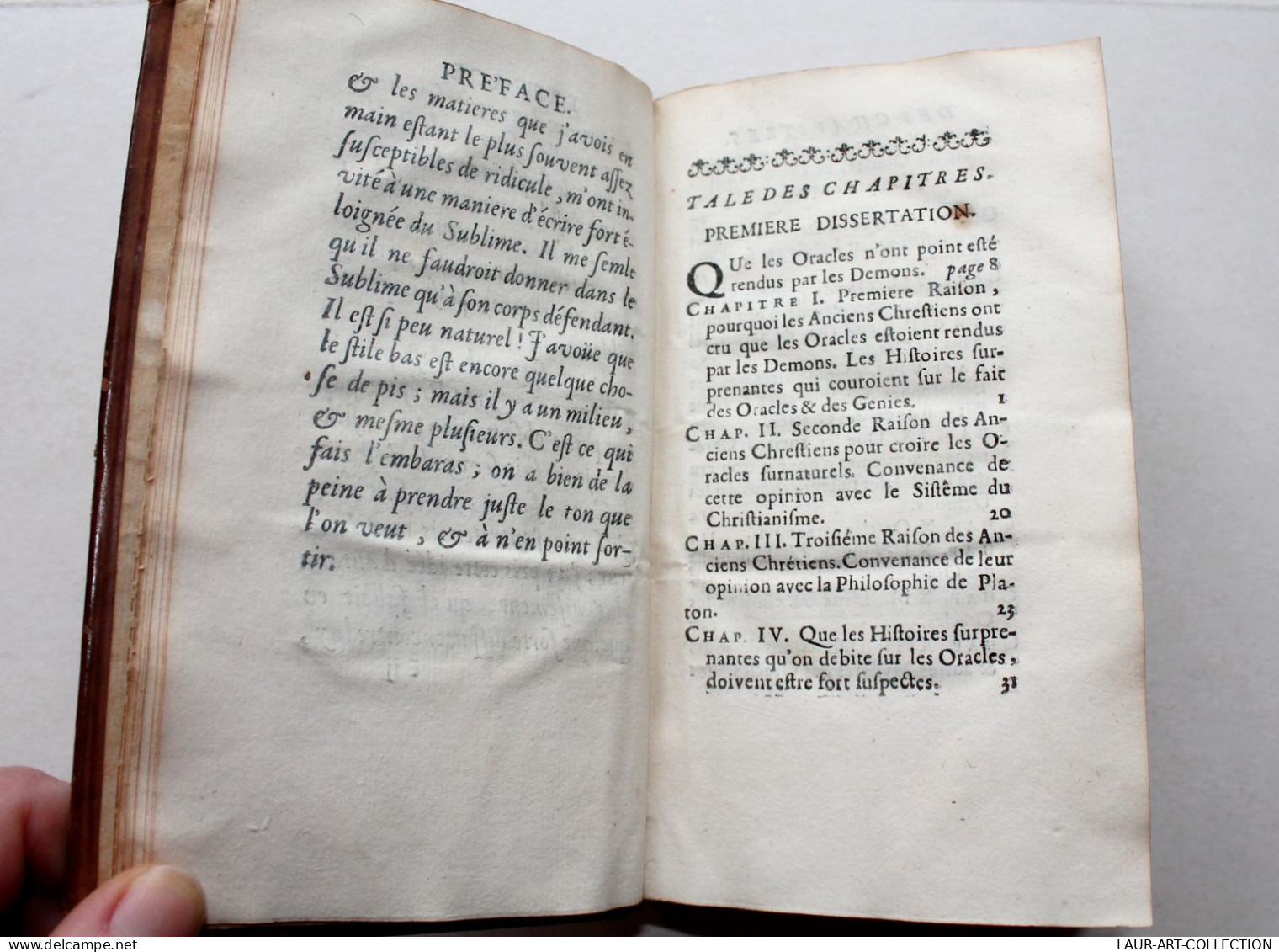 HISTOIRE DES ORACLES Par M. DE FONTENELLE NOUVELLE EDITION 1698 BRUNET / ANCIEN LIVRE DU XVIIe SIECLE (2204.8) - Antes De 18avo Siglo