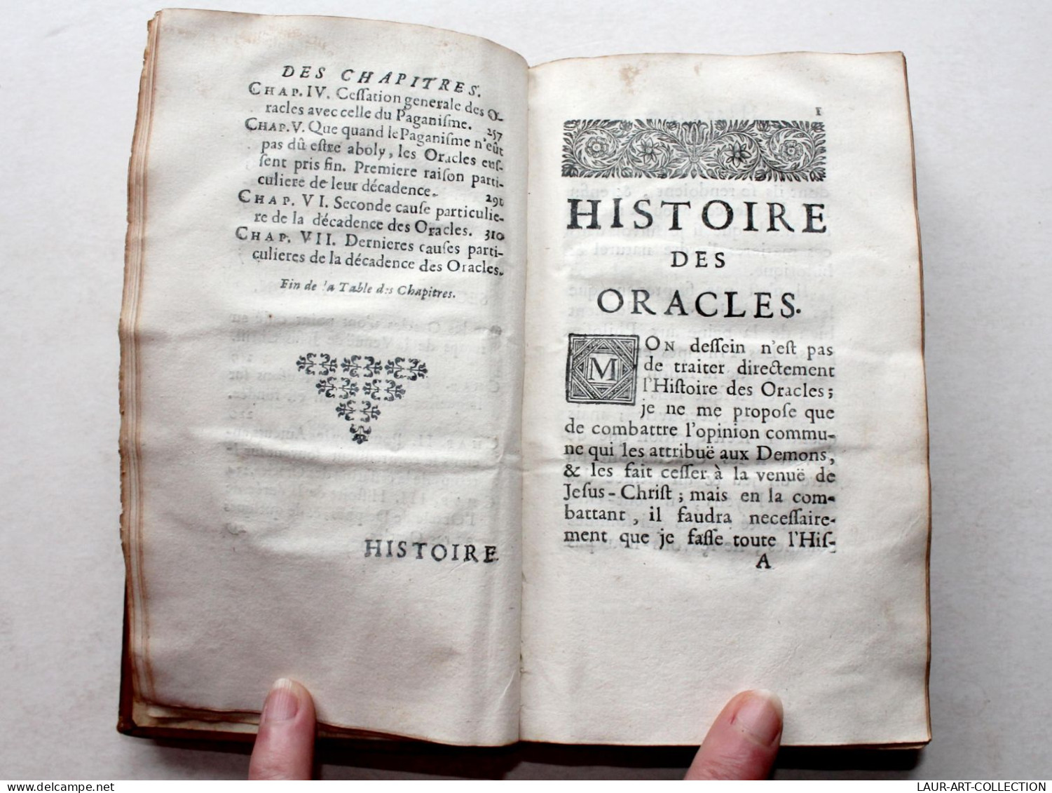 HISTOIRE DES ORACLES Par M. DE FONTENELLE NOUVELLE EDITION 1698 BRUNET / ANCIEN LIVRE DU XVIIe SIECLE (2204.8) - Before 18th Century