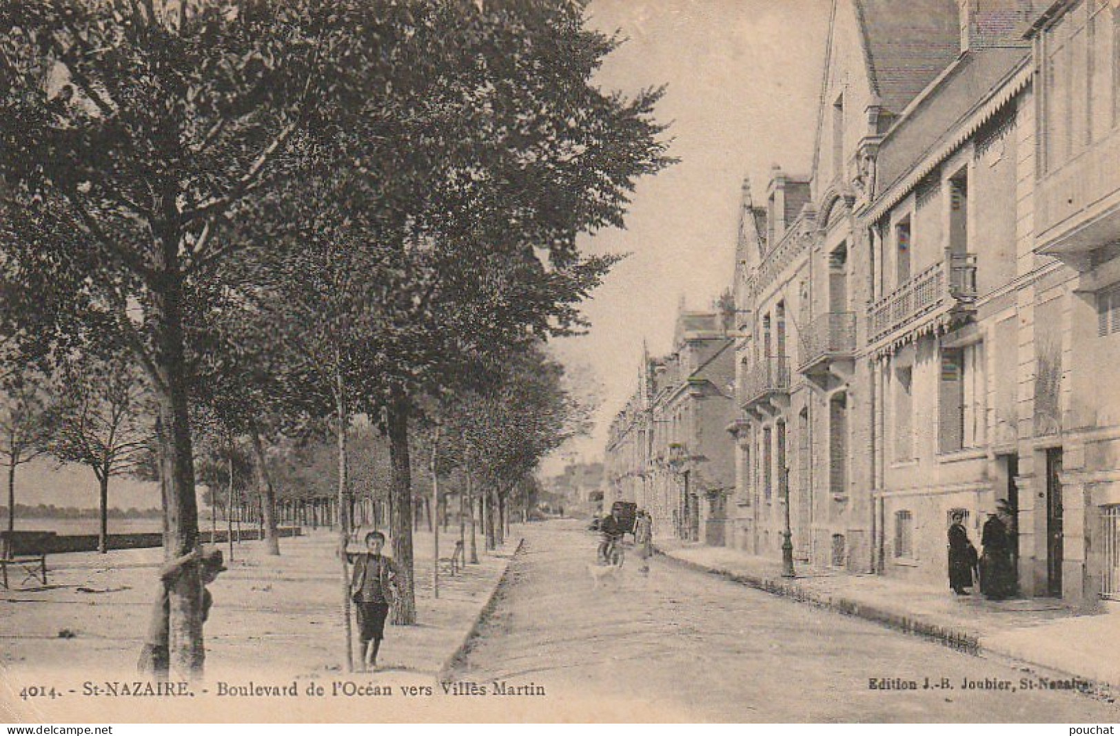 EP 6  -(44) ST NAZAIRE  -  BOULEVARD DE L' OCEAN VERS  VILLES MARTIN - ANIMATION  - 2 SCANS - Saint Nazaire