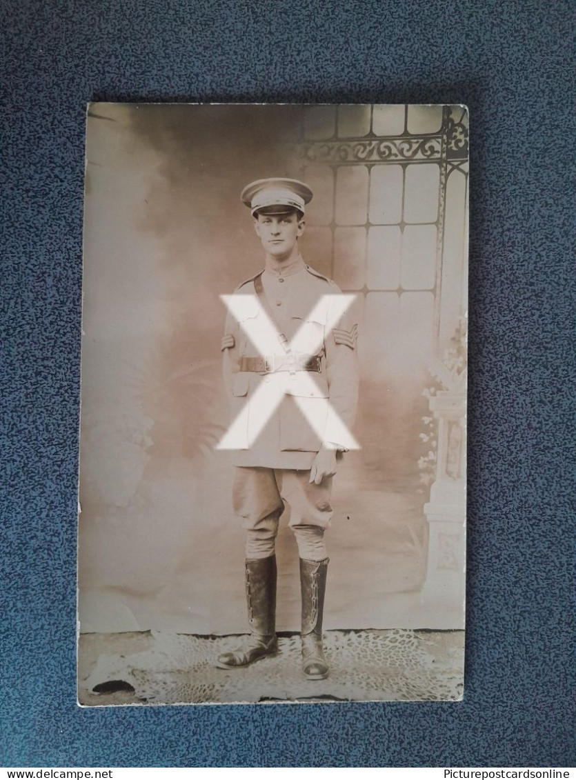 WW1 SOLDIER  OLD R/P POSTCARD MILITARY INTEREST WAR - Guerre 1914-18