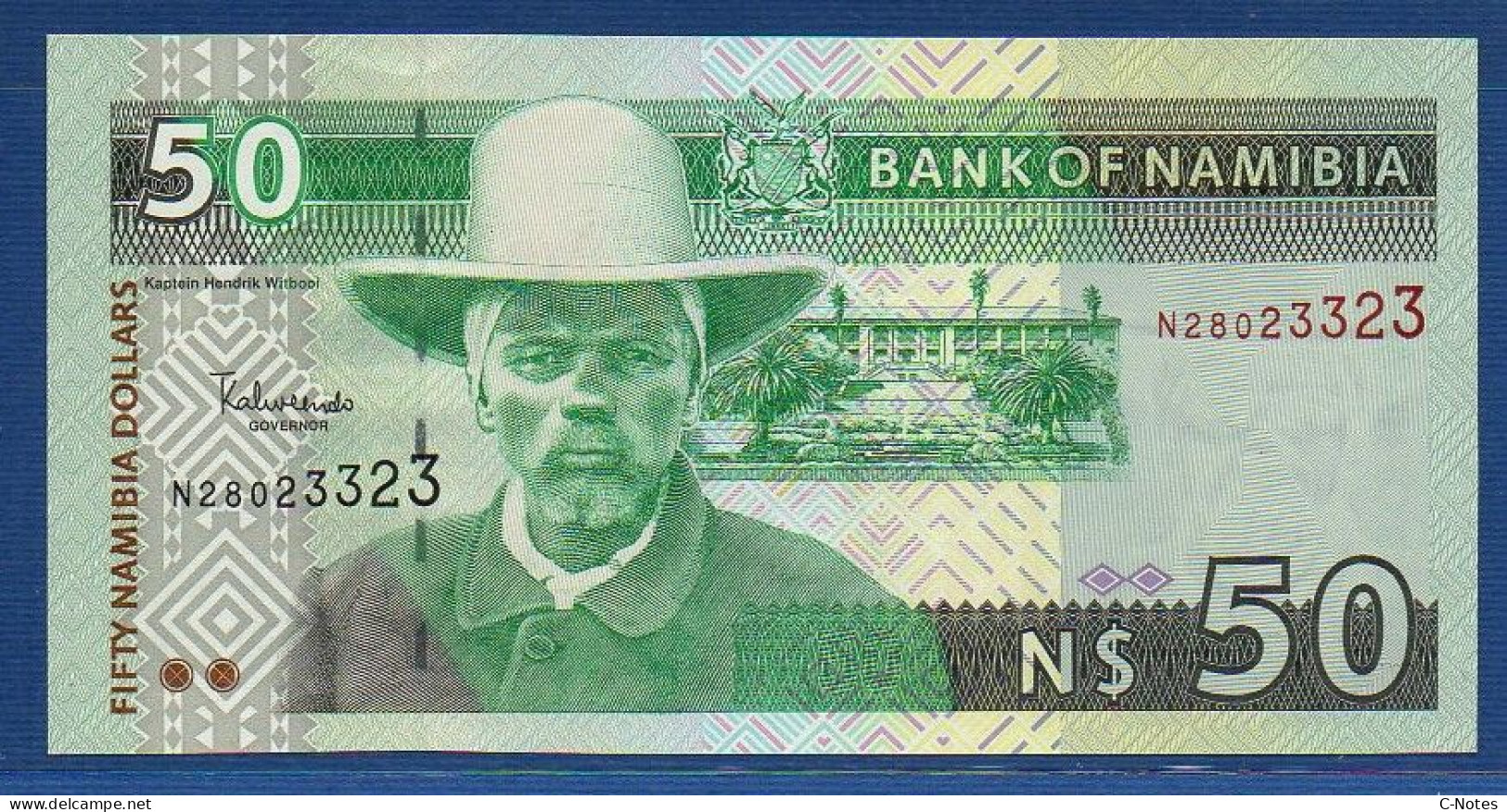 NAMIBIA - P. 8b – 50 Namibia Dollars ND, UNC, S/n N28023323  - 8 Digits Serial - Namibië