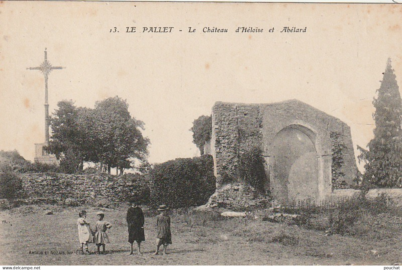 EP 6 -(44) LE  PALLET - LE CHATEAU D' HELOISE ET ABELARD - ANIMATION - GROUPE D' ENFANTS    -  2 SCANS - Other & Unclassified