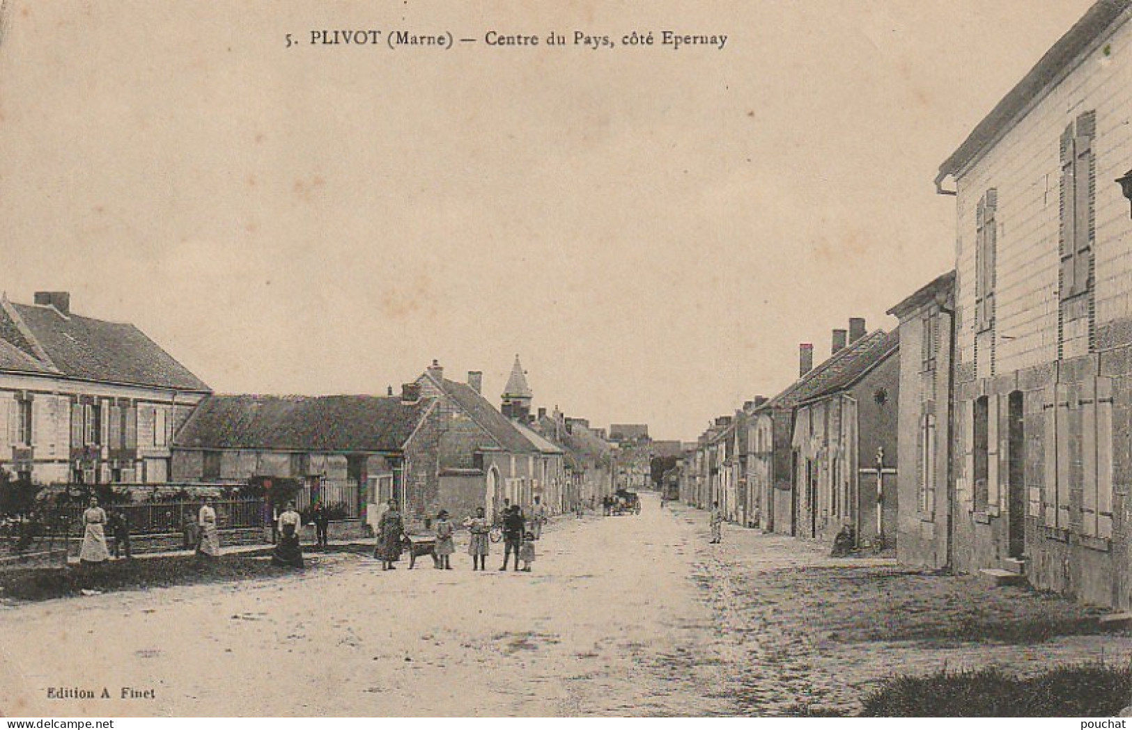 EP 24 -(51) PLIVOT  -  CENTRE DU PAYS , COTE EPERNAY - ANIMATION  -  VILLAGEOIS -  2 SCANS - Other & Unclassified