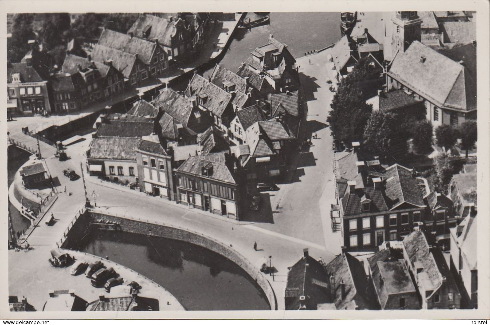 Netherland - Lemmer - Centrum - Aerial View - Bridge - Gracht - Oldtimer - Lemmer