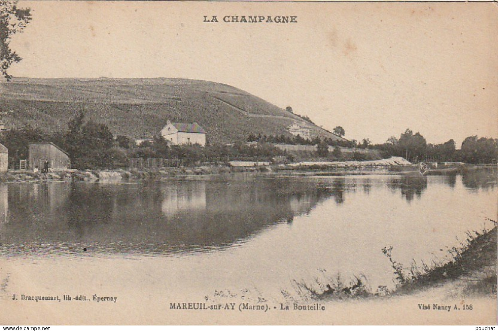 EP 24 -(51) MAREUIL SUR AY  -  LA BOUTEILLE  - LIB. EDIT. BRACQUEMART , EPERNAY - 2 SCANS - Mareuil-sur-Ay