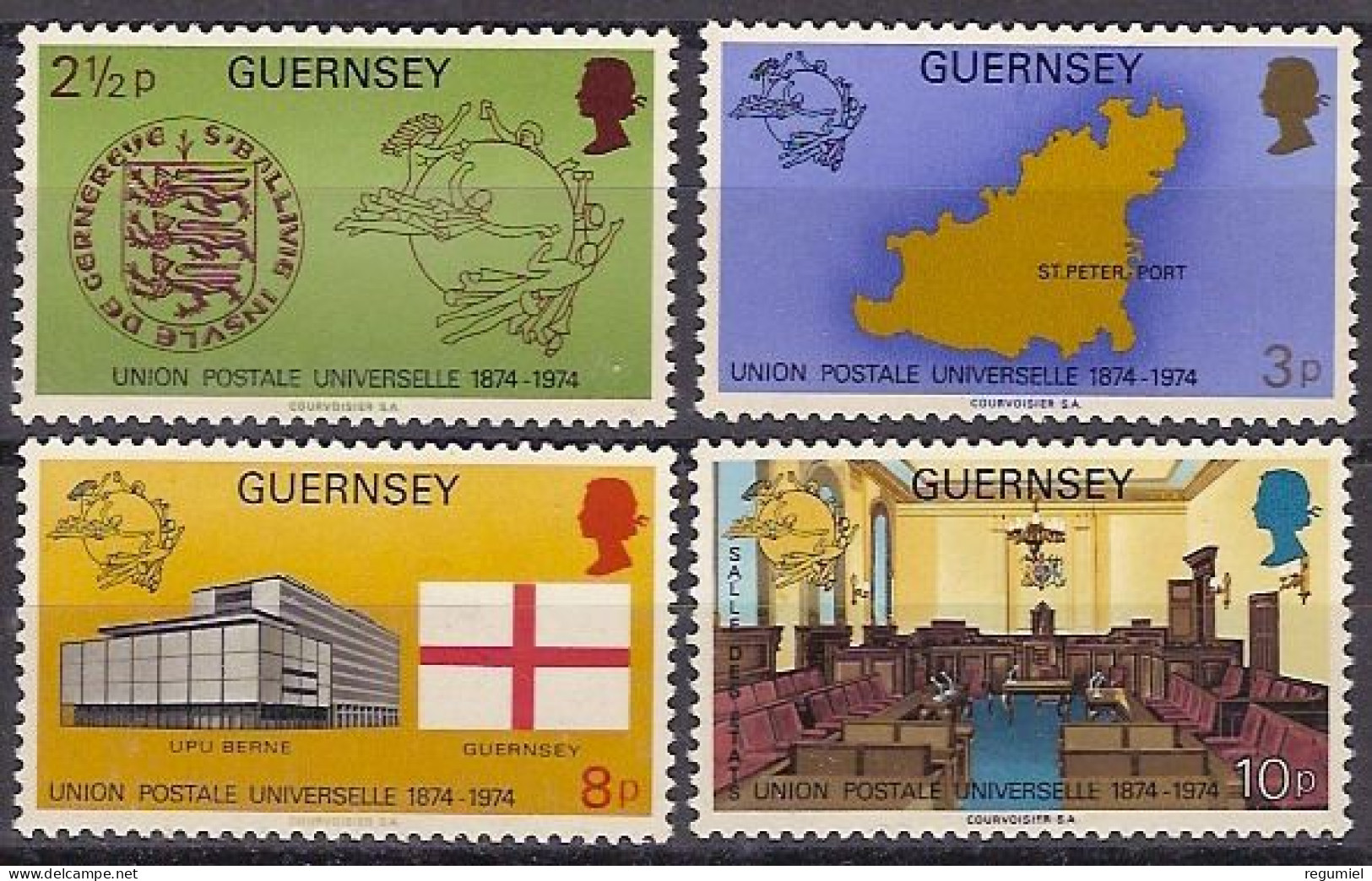 Guernsey 101/104 ** MNH. 1974 - Guernesey