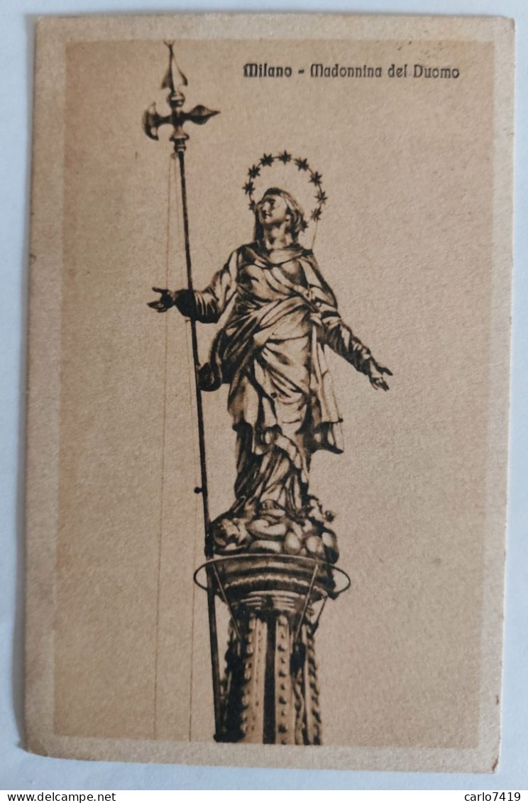 1923 - Milano - Madonnina Del Duomo - Viaggiata X Parma  - Crt0054 - Milano