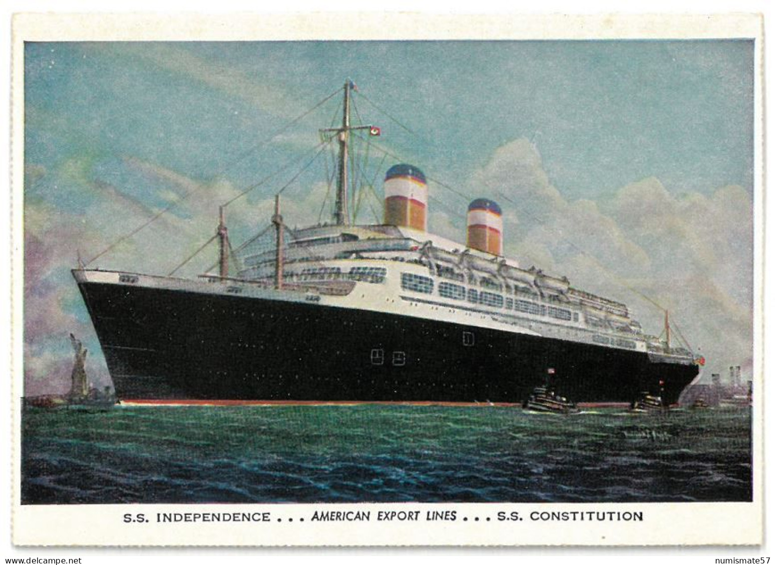 CP SS INDEPENDENCE - AMERICAN EXPORT LINES - SS CONSTITUTION - Piroscafi