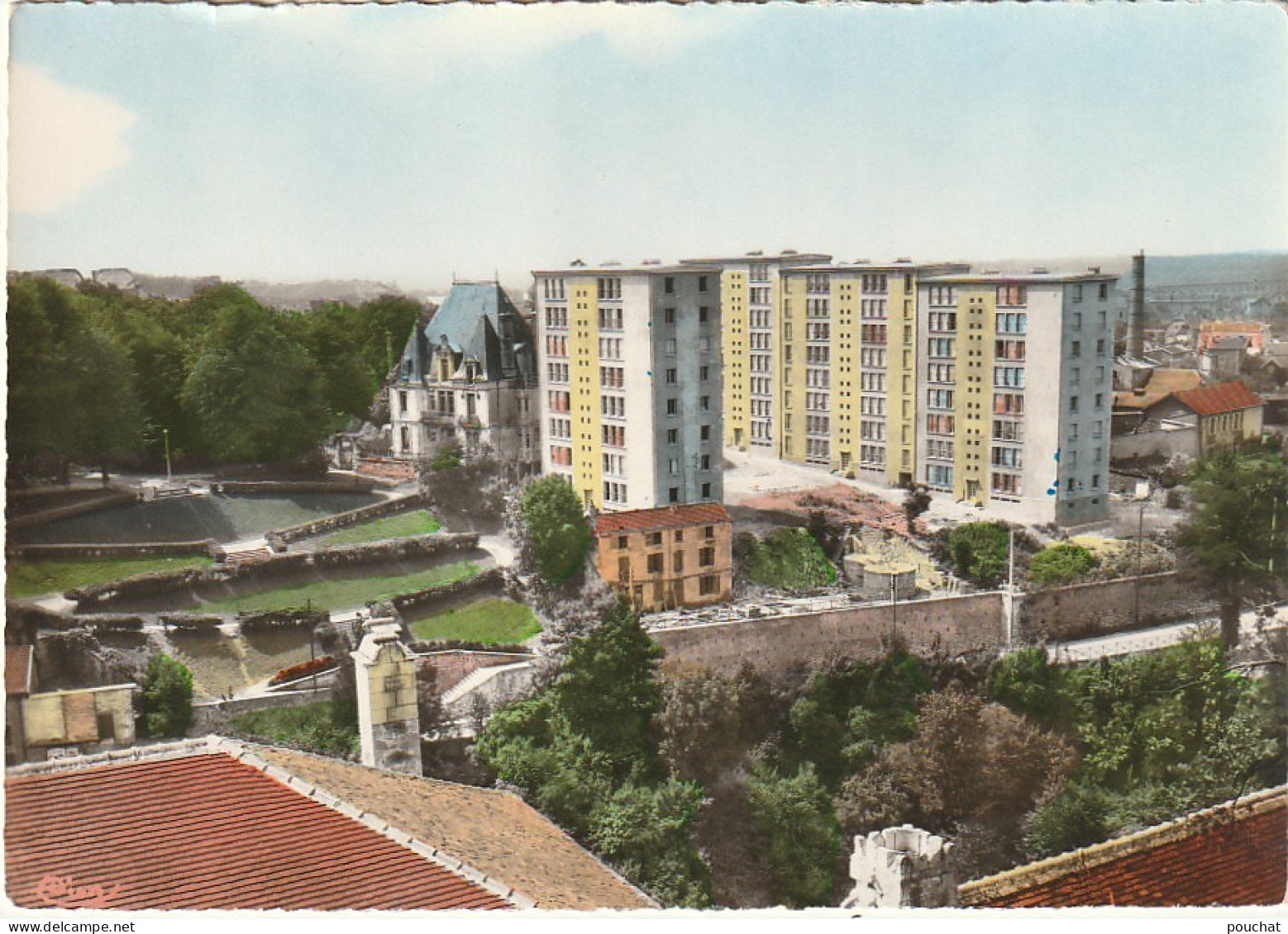 FI 1 -(52) CHAUMONT  -  LA CITE BEAU SITE  -  CARTE COULEURS -  2 SCANS - Chaumont