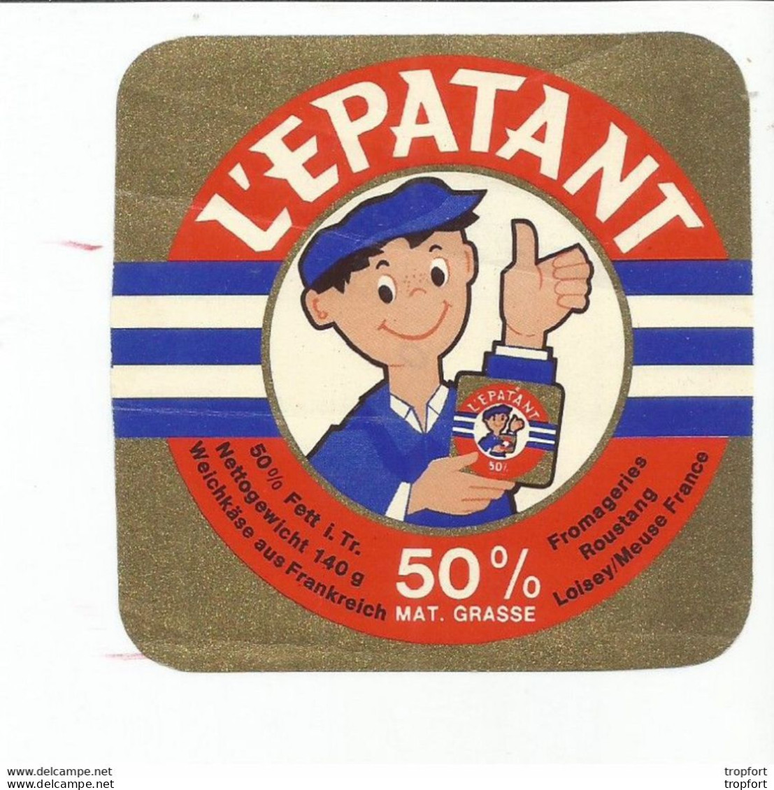 TD / Cheese Label Etiquette Ancienne Fromage L 'epatant - Quesos