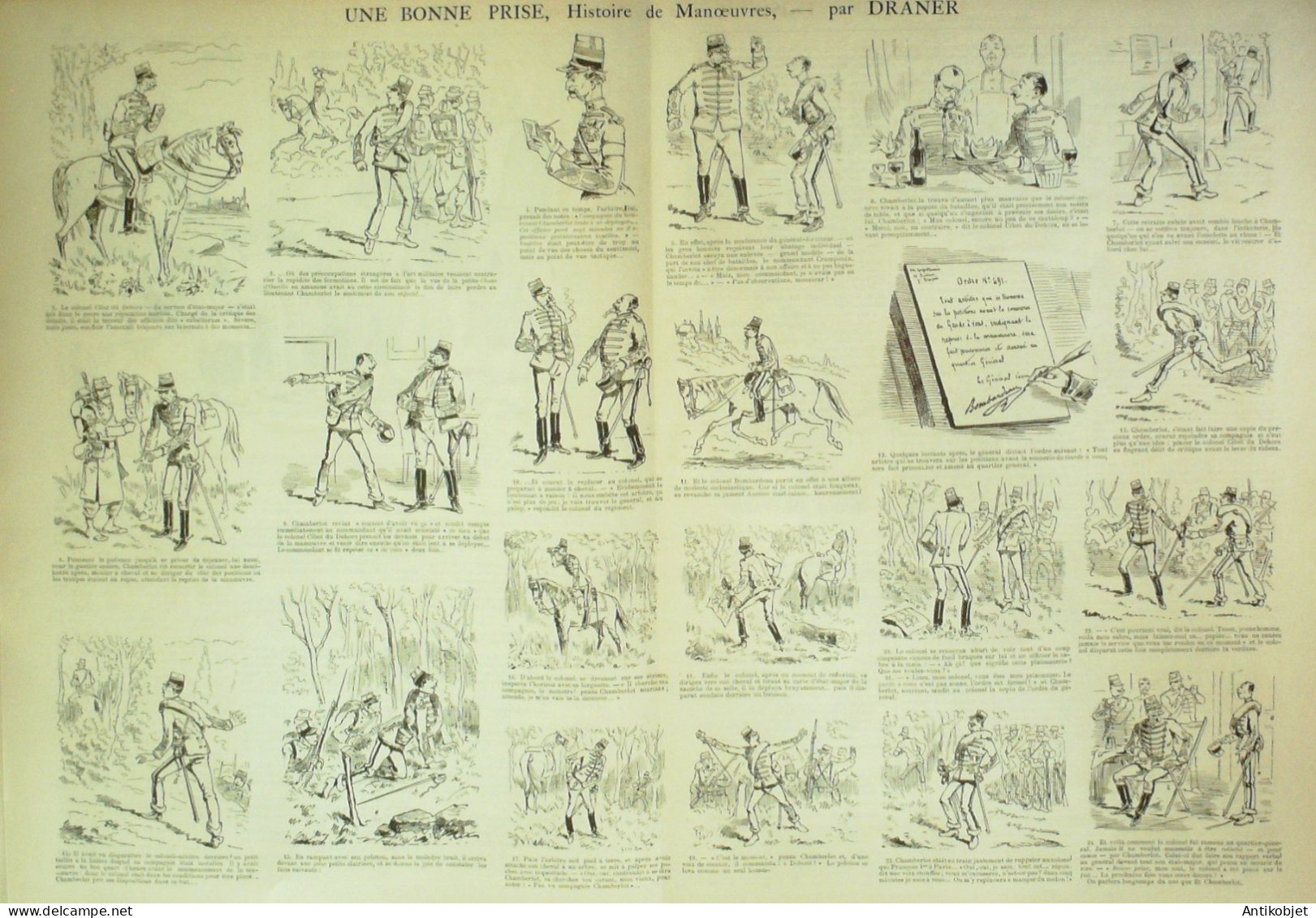 La Caricature 1884 N°246 Bonne Prise Draner Déjeuner Sur L'herbe Sorel Trock - Riviste - Ante 1900